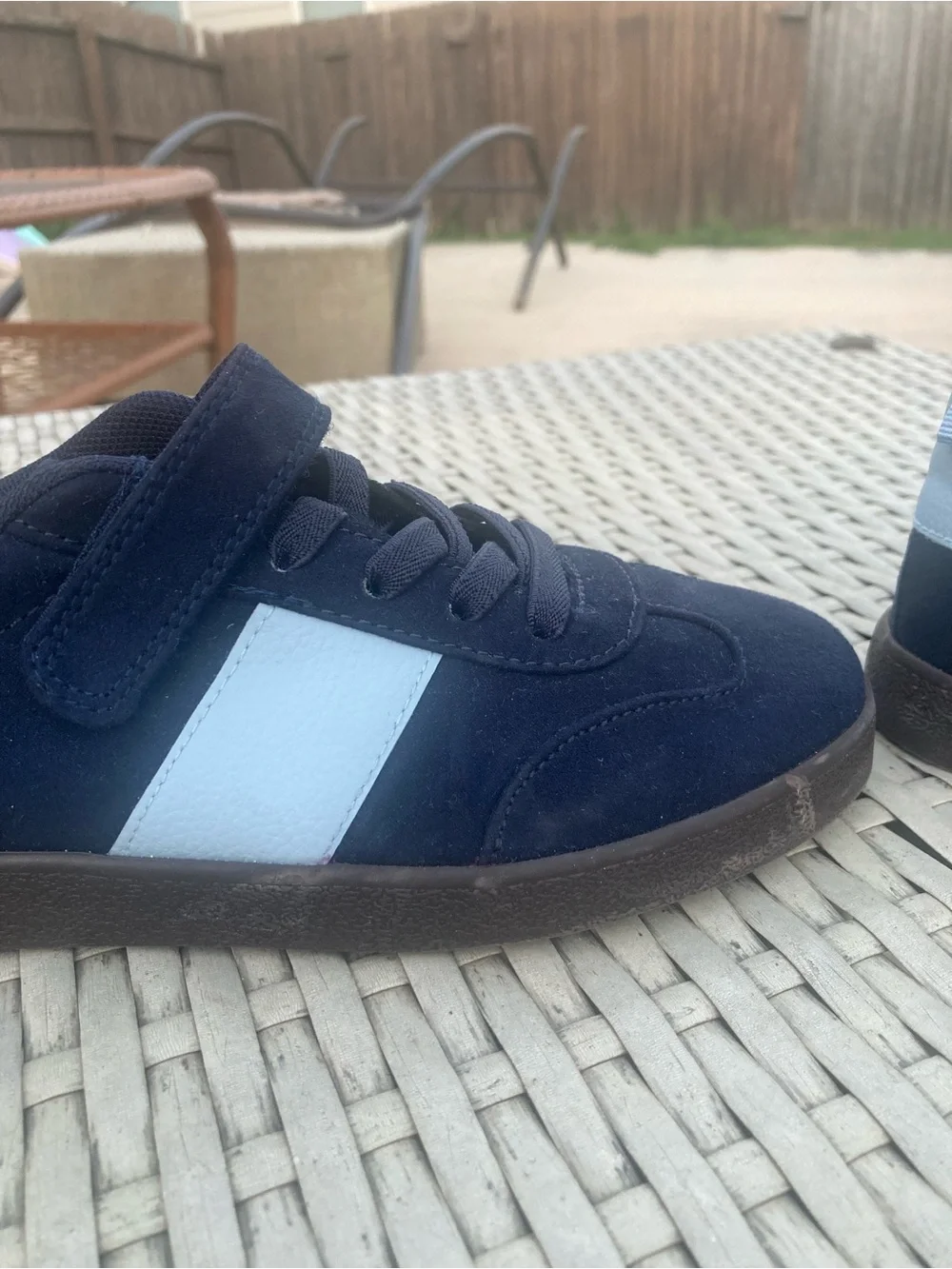 H&M Black and Light Blue Sneakers